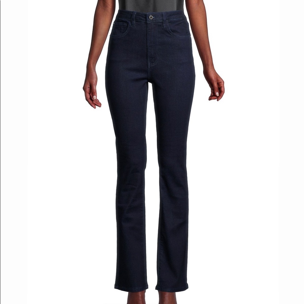 WeWoreWhat x Danielle Bernstein Stretch Denim High Rise Ankle Flare Jeans
